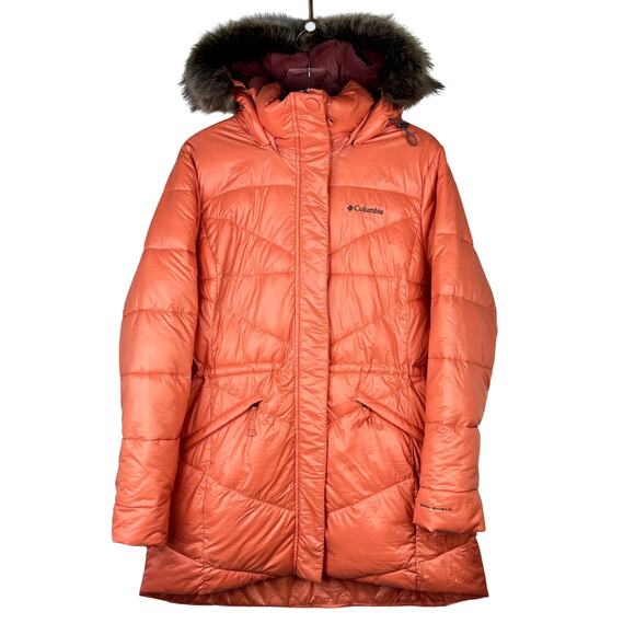 Columbia Peak to Park II Insulated Hooded Jacket Coat Quilted Puffer Large - Picture 1 of 11